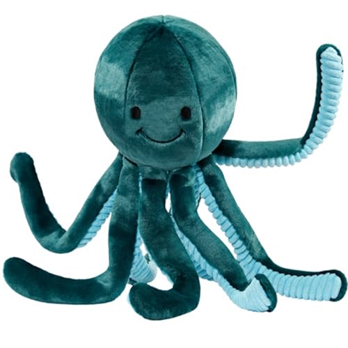 Fluff & Tuff Stevie Octopus Hundespielzeug, 30 cm, Grün von Fluff & Tuff