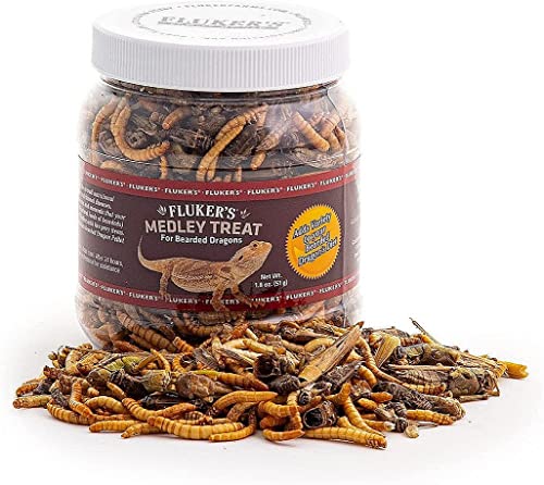 Fluker's Bearded Dragon Medley Treat 1.8oz Perfect Blend Freeze Dried Insects von Fluker's