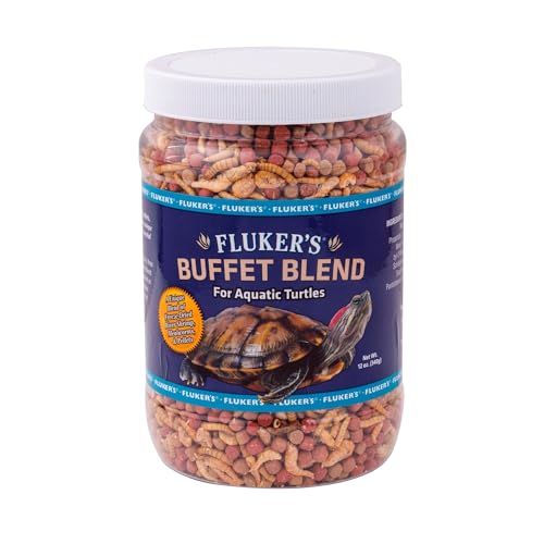 Flukers 70131 Buffet Blend Aquatic Formula Turtle Food, 12oz von Fluker's