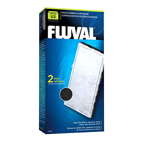 Fluval A490 U2 Poly-Kohlefilterkartusche für Aquarien (2 Packs) von Fluval