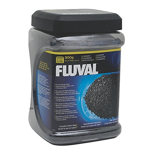 Fluval lose Aktivkohle Filtereinsatz, 800g, für Süß- und Meerwasseraquarien geeignet von Fluval