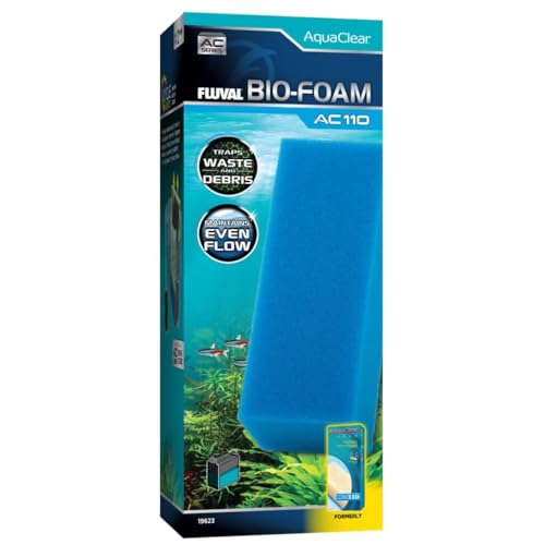 Fluval Bio-Foam, blau, für Filter, Rucksack für Aquarium, AquaClear AC110, 1 Stück von Fluval