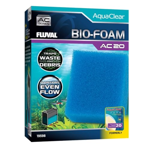 Fluval Bio-Foam Blau für Filterrucksack für Aquarium, AquaClear AC20, 1 Stück von Fluval