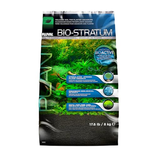 Fluval Bio Stratum, vulkanischer Bodengrund für bepflanzte Aquarien, 8 Kg von Fluval