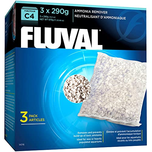 Fluval C4 Ammoniak Entferner, 870g, 3er Pack von Fluval