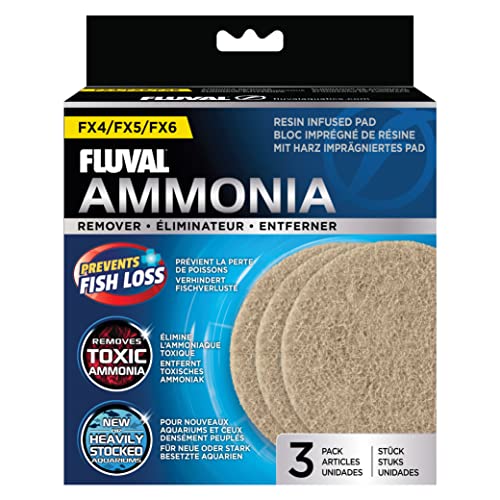 Fluval Ammoniak Entferner Pads, für Fluval Außenfilter FX4, FX5 und FX6, 3er Pack von Fluval