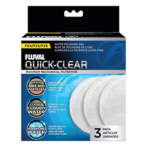 Fluval Feinfilter Vlies, für Fluval Außenfilter FX4, FX5 und FX6, 3er Pack von Fluval