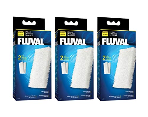 Fluval Filter-Schaumstoffblöcke, 104/105, je 2 Blöcke, 3 Stück von Fluval