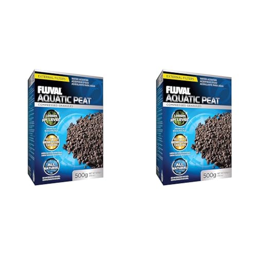 Fluval Torfgranulat, Filtereinsatz für EIN Starkes Wachstum von Wasserpflanzen in Süßwasseraquarien, 500g (Packung mit 2) von Fluval