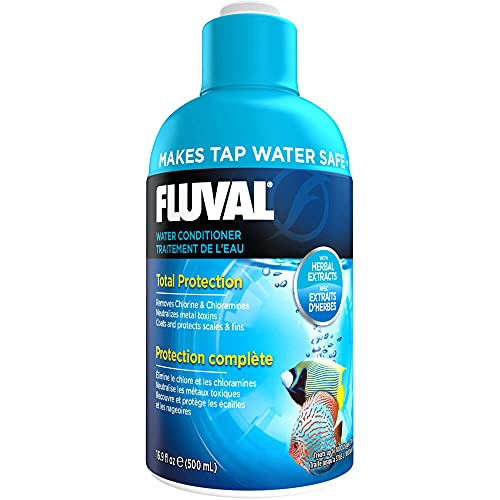 Fluval Wasseraufbereiter für Aquarien, neutralisiert Chlor, Chloramin und Schwermetalle, für Süß- und Meerwasser geeignet, 500ml von Fluval