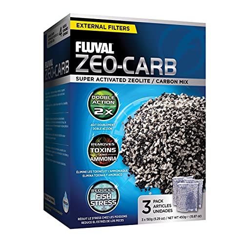 Fluval Zeo-Carb, Kombi-Filtermedium aus hochwertiger Aktivkohle, 450g von Fluval