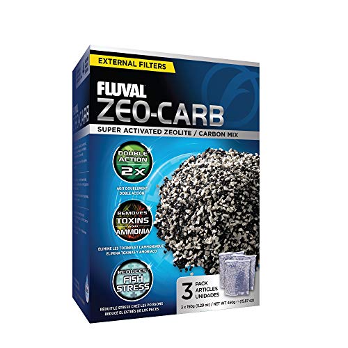 Fluval Zeo-Carb, Kombi-Filtermedium aus hochwertiger Aktivkohle, 450g von Fluval