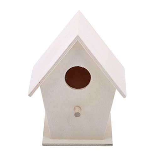 Flybloom Kreative Holz Birdhouse Vogelnest Dekoration Garten Hof Dekoration Lieferungen, Stil 1 von Flybloom