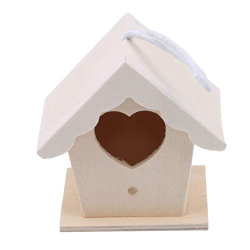 Flybloom Kreative Holz Birdhouse Vogelnest Dekoration Garten Hof Dekoration Lieferungen, Stil 2 von Flybloom