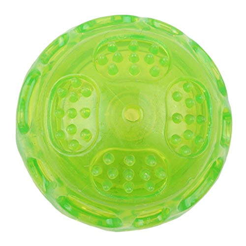 Flybloom Pet Chew Toy Dog Vokalball Hundetrainingsball für kleine mittlere und große Hunde (grün) von Flybloom