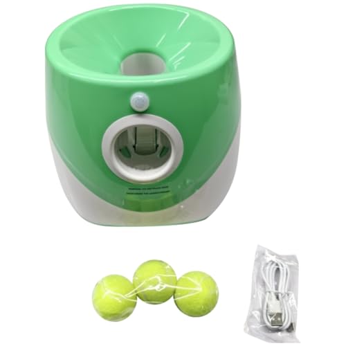 Fmoutyy Interaktive Maschine Spaß Interaktive Katapult Wurf Wiederaufladbar Hund Tennis Ball Launcher Hunde Jagd Automatisches Spielzeug B von Fmoutyy