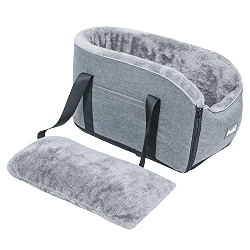 45x22x25 cm Konsolen-Hundeautositz, Armlehne Hund Katze Autositz, Hundesitz Mittelkonsole Auto Für Kleine Hunde Und Katzen, Hund Auto Booster Sitz Armlehne, Auto Armlehne Box Pet Carrier von FmtwPhn