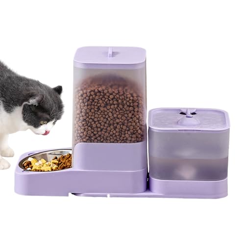 FmtwPhn Automatischer Katzenfutterautomat,Automatischer Hundefutterautomat Mit Wassertränke - Futterbehälter Aufbewahrung Mit Edelstahlnapf Für Haustiere FmtwPhn Automatischer Katzenfutterautomat,Automatischer Hundefutterautomat Mit Wassertränke - Futterbehälter Aufbewahrung Mit Edelstahlnapf Für Haustiere von FmtwPhn
