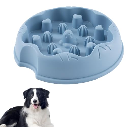 FmtwPhn Hund Slow Feeder, Anti-Würgen Haustier Schüssel für Katzen und Hunde, Anti-Rutsch-Futterschale mit Gesunder Ernährung Design, Hunde Katzen Schalen für Trocken- und Nassfutter von FmtwPhn