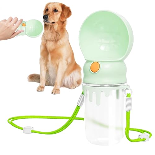 FmtwPhn Hunde-Wasserflaschenspender, tragbarer Outdoor-Wasserspender für Reisen, 360 ml, auslaufsichere Trinkflasche, Katzenbrunnen, Haustier-Trinker, Hundenapf für Welpen, kleine, mittelgroße und von FmtwPhn