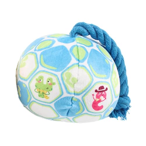 FmtwPhn Hundebälle, Lustiger Ball für Hunde,Outdoor-Hundespielzeug, weicher, elastischer Spielzeugball - Weicher, sanfter Kicherball, Hundebälle mit Baumwollseil für große Hunde, drinnen, Zuhause, von FmtwPhn