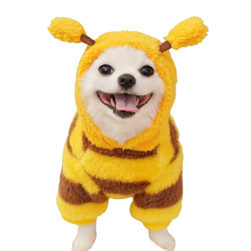 FmtwPhn Hundepullover, Biene Kalte Jahreszeit Mantel, Warme Kleidung Sweater Kostüm für Yorkie Chihuahua Katze Junge Mädchen Herbst Winter Halloween Weihnachten FmtwPhn Hundepullover, Biene Kalte Jahreszeit Mantel, Warme Kleidung Sweater Kostüm für Yorkie Chihuahua Katze Junge Mädchen Herbst Winter Halloween Weihnachten von FmtwPhn