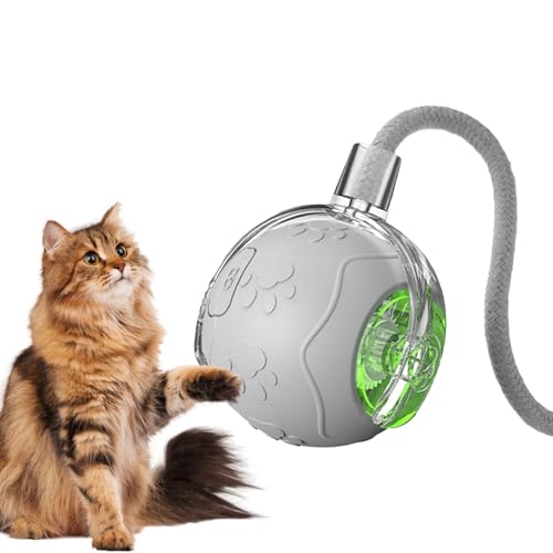 FmtwPhn Interaktive Katzenspielzeug, bewegte Katzenball | Puzzle -Katzenspielzeug intelligenter Sensing Rolling Ball - Haustierbedarf, wiederaufladbare Haustierkatze für kleine und mittlere Hunde, von FmtwPhn