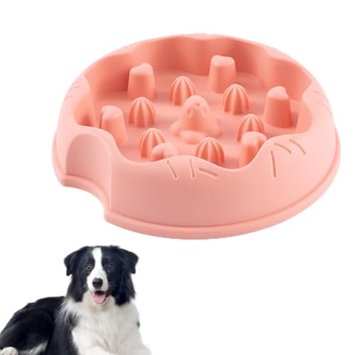 FmtwPhn Slow Feeder Bowl - Anti-Choking Puzzle Hundefutterschalen | Anti-Rutsch-Futterschale mit gesunder Ernährung Design, Hunde Katzen Schalen für Trocken- und Nassfutter von FmtwPhn