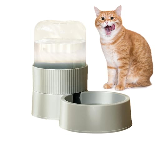 Automatische Feeder für Katze, automatische Feeder -Katzen -Trockenfutter | Auto Food Feeder Feeding Katzenspender | Kleine Haustier Waterer Waschable Hundeschale für Welpen & Kätzchen von Fmzrbnih