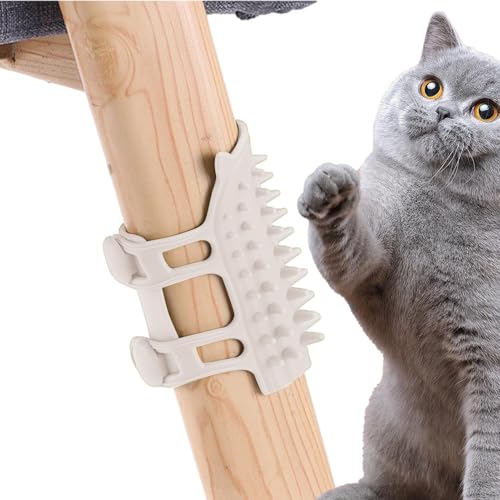 Cat Corner Pinsel - Katzen -Eckkratzer, Katzenwallkratzer | Einstellbare Silikonmassage -Wand -Ecke Groomer, Tragbare Massagebürste, Katzenpfeilwerkzeug Für Hunde, Welpen, (6,22 X 3,86 X 0,59 Zol von Fmzrbnih