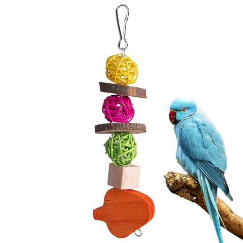 Cockatiel Toys - Cockatiel Cage Toys, Tragbares Vogelkäfigspielzeug | Vogelkäfigholz - -Shredder -Spielzeug Für Wellensittiche, Lovebirds, Shotet, Conures, Cockatoos, Afrikanische Graue Papag von Fmzrbnih