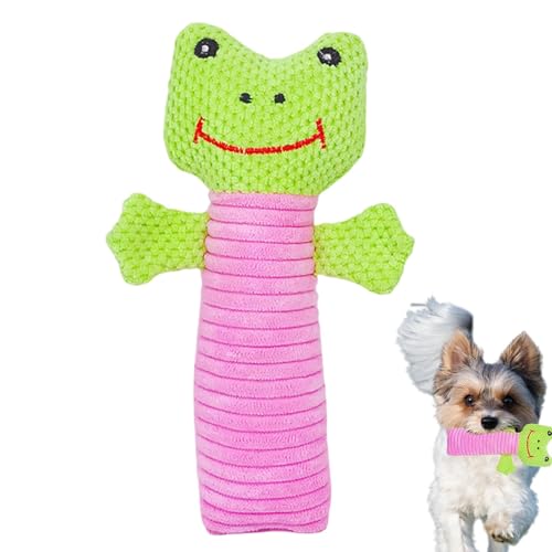 Gefüllte Hundespielzeug - Niedliche Hundesquietschchen, Tragbares Hund Kuschely Spielzeug | Cartoon Interactive Dog Toys Hundekauenspielzeug, Interaktives Plüschhundspielzeug, Mehrzweck -Quietschplatt von Fmzrbnih