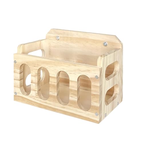 Hasen-Heu-Futterstation – Tragbare Heu-Futterstation, Heuhalter Aus Holz | Multifunktionale Meerschweinchen-Heuraufe Aus Holz, Tragbares Kaninchenzubehör Für Kleine Haustiere, Meerschweinchen, Hasen, von Fmzrbnih