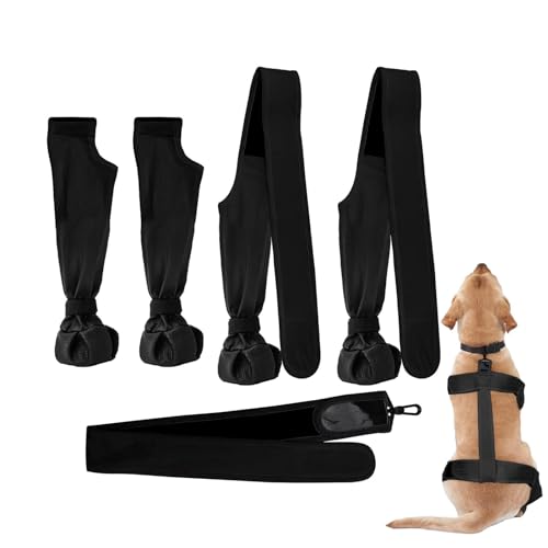 Hunde-Hosenträgerstiefel – Weiche Welpenstiefel, Verstellbare Hundestiefel | Wasserdichte, Rutschfeste Hunde-Winterschuhe, Mehrzweck-Hundepfotenstiefel Für Hundepfoten, Kälte- Und Hitzeschutz, (klein, von Fmzrbnih