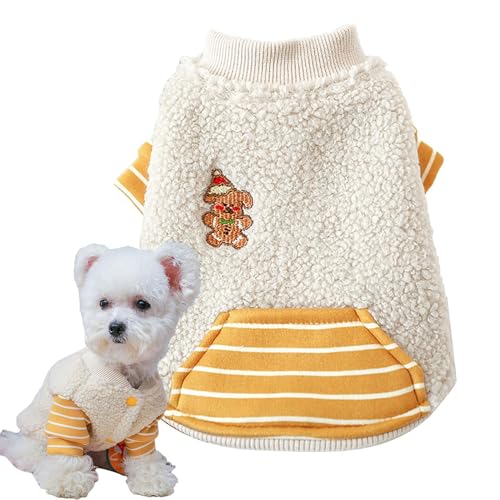 Hundemäntel für kaltes Wetter, Warmer Hundepullovermantel,Warmer Haustiermantelpullover - Multifunktionale Winterjacke für Haustiere für mittelgroße, kleine und große Hunde von Fmzrbnih