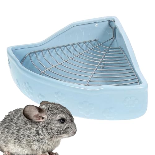 Kaninchen-Katzentoilette – Hasen-Toilettenbox, Großer Kaninchen-Katzenklo-Trainer | Dreieckiges Design, Hasen-Eck-Katzentoilette, Haustier-Toiletten-Töpfchentrainer Für Chinchilla, Frettchen, Hamster, von Fmzrbnih