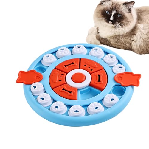 Katzen-Puzzle-Futterspender, Katzen-Fütterungspuzzle für Hauskatzen | Interaktives Leckerli-Spender-Spielzeug für Hunde, Spielzeug zum langsamen Füttern - Hunde-Anreicherungsspielzeug für Welpen, stim von Fmzrbnih