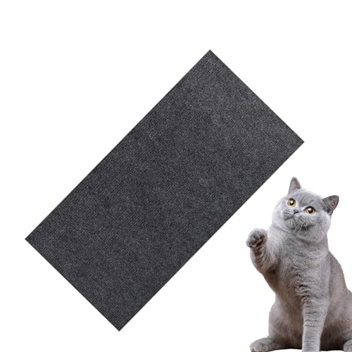 Katzenkratzpads – Trimmbarer Katzenbaum-Teppich, Katzenkratz-Couch-Schutz, multifunktionaler tragbarer Katzenkratzteppich, Boden-Kratzunterlage für Katzenregale, Bäume, Sofas, (Dunkelgrau, Schwarz) von Fmzrbnih