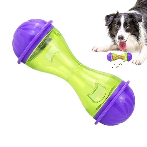 Leckerli-Spender Für Welpen – Spielzeug Zur Bereicherung Für Hunde, Tragbares Interaktives Hundespielzeug | Interaktiver Lebensmittel-Puzzle-Ball, Lebensmittel-Leckage-Puzzle-Ball, Haustier-Slow-Feede von Fmzrbnih