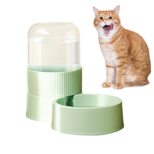 Pet Feeder Automatic, automatische Feeder für Katze - Langkapazität Futtermittelgefütterung Katzenspender,Abnehmbare Hundeschüssel waschbarer Haustierwasserer für Innenkatze von Fmzrbnih