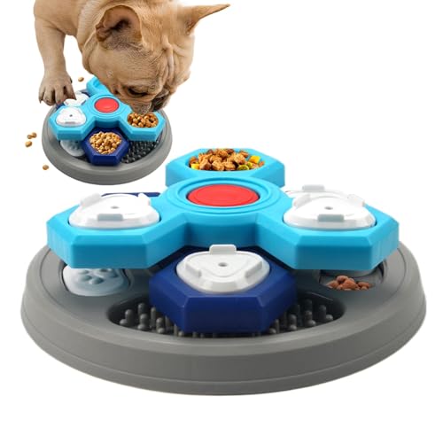 Slow Feeder Katzennapf - Dreischichtiger Slow Feeder Bowl - Anti-Ersticken Hundefutterschalen, 3-lagige interaktive Hunde-Futternäpfe verlangsamen das Fressen von Fmzrbnih