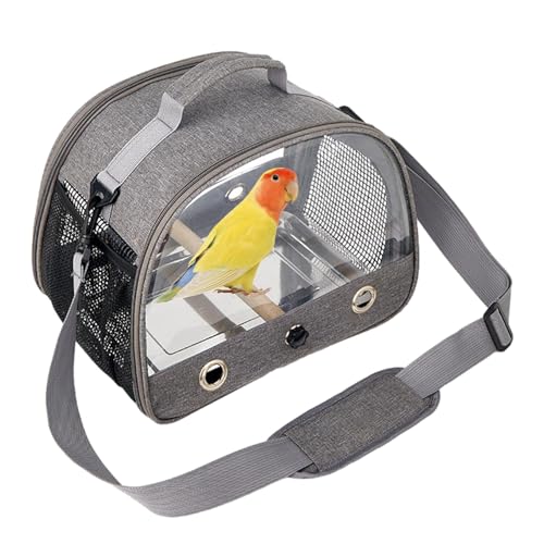 Vogel-Tragetasche – Faltbarer Vogel-Reisekäfig, Papageien-Trage-Reisetasche | Atmungsaktive Papageien-Reisetasche Mit Stehender Sitzstange, Papageien-Rucksack, Haustier-Vogel-Papageien-Rucksack Für Kl von Fmzrbnih