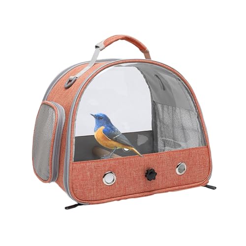 Vogeltransporter – Vogelrucksack-Transportkäfig, Leichter Papageientransporter | Atmungsaktiver Reiserucksack Für Papageien, Vogel-Reisekäfig Für Kaninchen, Papageien, Kleine Haustiere, Hamster, 30 X von Fmzrbnih