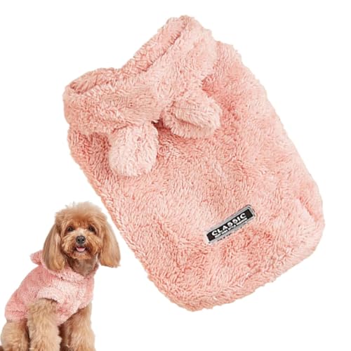 Winterkleidung für Hunde – weicher und warmer Pullover für Welpen, Sweatshirt für Welpen, Bärenohren | lange Haltbarkeit im und Winter, bequeme Winterkleidung für Hunde, niedlicher Pullover P von Fmzrbnih