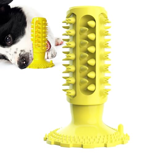 Zahnreinigungsspielzeug Für Hunde – Kauspielzeug Für Hunde, Welpen-Essentials-Zahnbürste Mit Saugnapf | Spielzeug Zum Zähneputzen Und Knirschen Von Hunden Für Zuhause, Tierklinik, Tierhandlung, Tierhe von Fmzrbnih