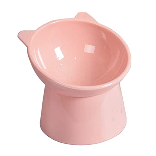 Futternapf Katze 45 ° Neck Protector Cat Bowl High Foot Hundeschüssel Katze Essen Wasserschüssel PP Material Anti-Umkippende Binural Pet Fütterungsvorschüttungsschale Geneigter futternapf Katze (Size von FnnEmg