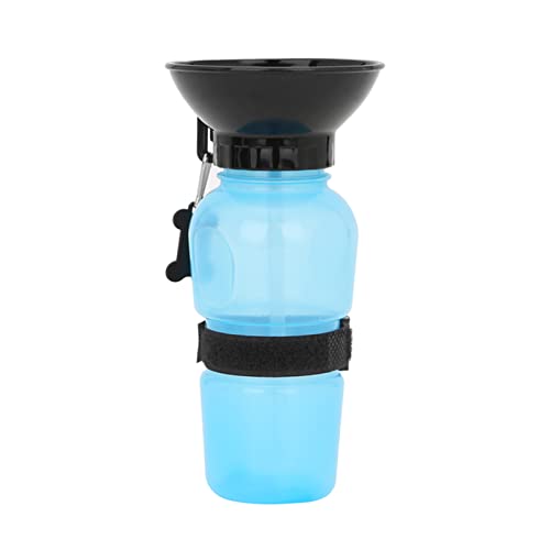 Futternapf katze 500ml Haustier Hund Squeeze Wasserflasche Trinken Katze Fütterungsschale Outdoor Reisen Tragbare Haustier liefert Feed Bowl Jug Becher Spender Geneigter futternapf katze ( Size : Blue von FnnEmg