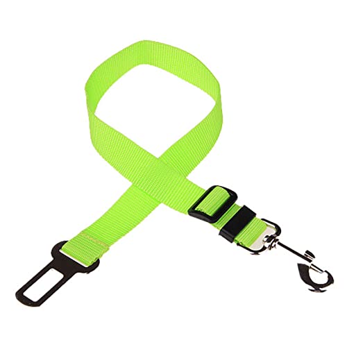 Seil Haustier Haustier Auto Sicherheitsgurt Nylon Haustiere Hundekatze Sitz Bleileine Kabelbaum for Welpen Kätzchen Fahrzeug Sicherheit Leine 65cm Einstellbar Haustierleine Mit (Color : Green, Size von FnnEmg