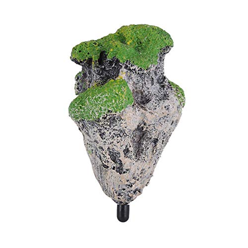 Aquarium Rock, Dekoration Steingarten Landschaft Flying Suspended Stone Rocks Ornament, für Aquarium für Aquarium(Suspended (Trumpet)) von Focket