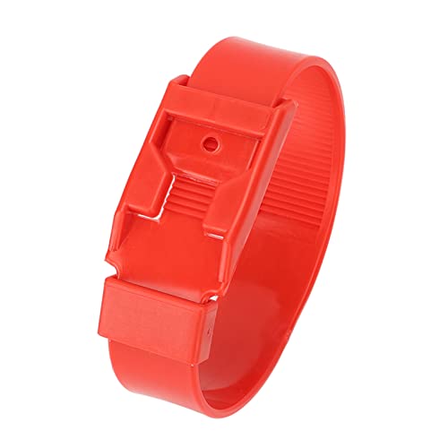 Ziegenhalsband, Leichte Viehidentifikationsbänder PU Zur Markierung (36cm Rot) von Focket